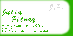 julia pilnay business card